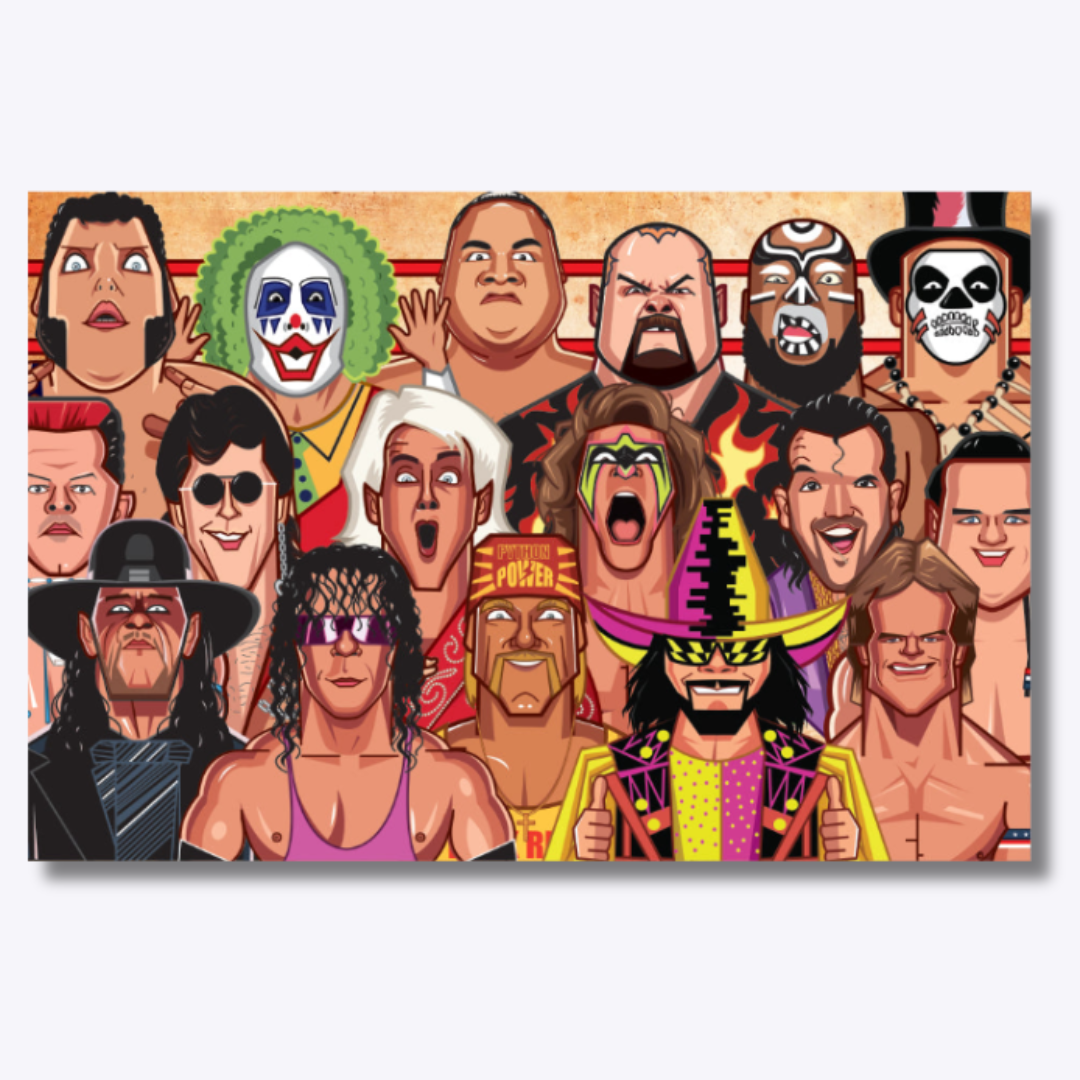 90s Childhood Legends Wall Art