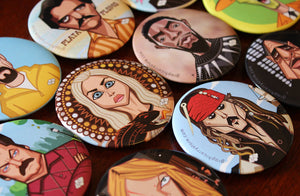 Pin badges by Prasad Bhat Graphicurry