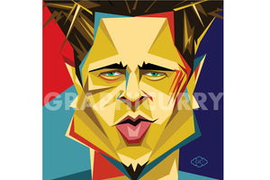 Brad SquarePop Art by Graphicurry