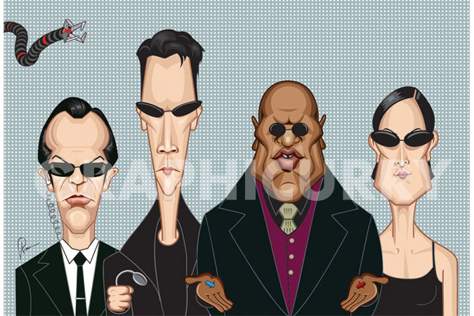 Matrix Tribute Wall Art by Graphicurry