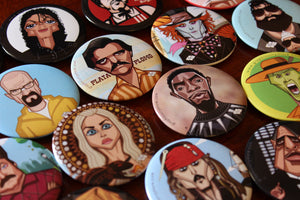 Pin badges by Prasad Bhat Graphicurry