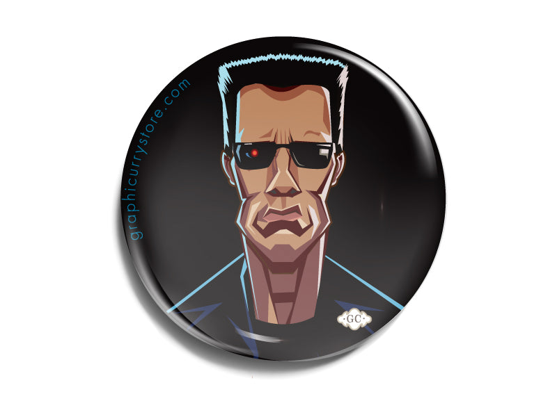 The Terminator Badge Prasad Bhat Art