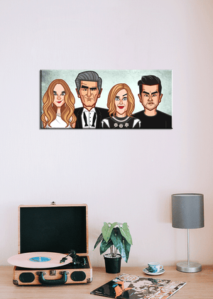 Schitt's creek Caricature Tribute art by Prasad Bhat